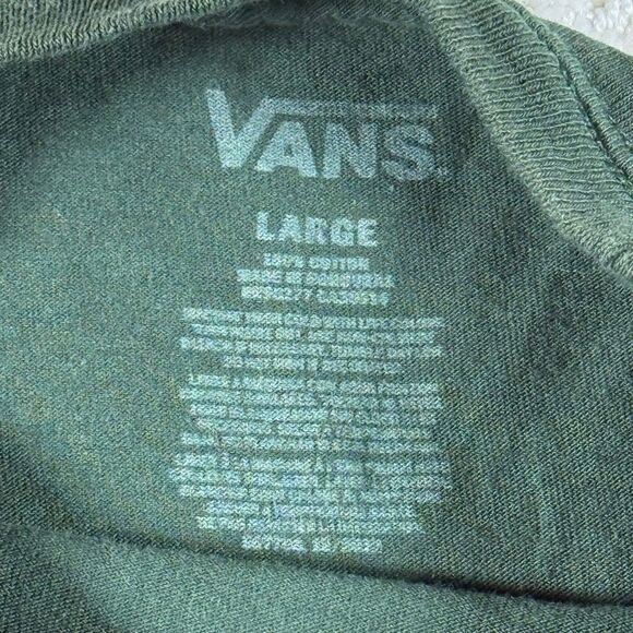 Vans Forest Green Signature Logo Short Sleeve T Shirt - Men’s US L - Picture 4 of 8